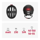 Шлем велосипедный детский ABUS Smiley 3.0 ACE LED чёрный — фото 5