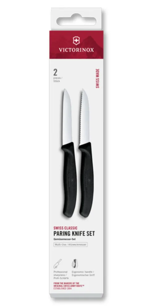 Набор из 2 ножей Victorinox Swiss Classic гладкий и зубчатый 8 см