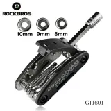 Мультитул велосипедный Rockbros GJ1601 складной стальной черный — фото 5