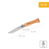 Нож складной с лезвием из углеродистой стали Opinel No.08 — фото 1