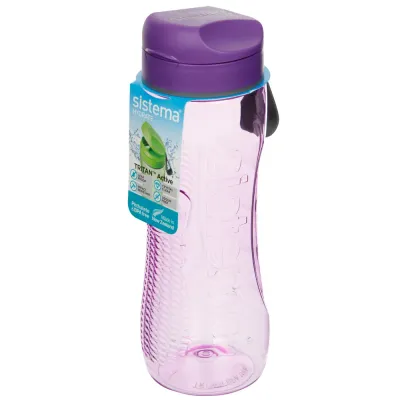 Бутылка для воды Sistema Hydrate Active Flip Top 800 мл, сиреневая