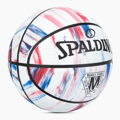 Мяч баскетбольный Spalding Marble, 7, Белый