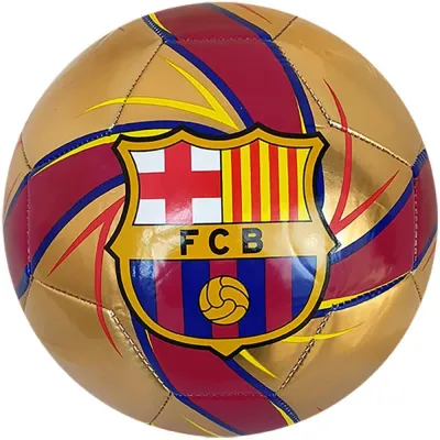 Футбольный мяч FC Barcelona Star Gold, размер 2