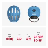 Детский велосипедный шлем Abus Smiley 3.0 глянцевый синий M 50-55 см — фото 5