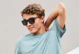 Солнцезащитные очки Knockaround Fast Lanes чёрные, категория 3, поляризация — фото 6