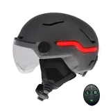 T'nB Шлем велосипедный Vizion с LED-фонарём, размер L, тёмно-серый — фото 1