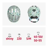 Детский велосипедный шлем ABUS Smiley 3.0, зелёный Nordic, размер M 50-55 см — фото 5