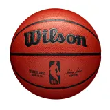 Мяч баскетбольный Wilson NBA Authentic Indoor оранжевый размер 5 — фото 7