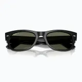 Солнцезащитные очки Ray-Ban Mega Wayfarer II черно-зеленые — фото 3