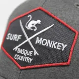 Surf Monkey Кепка трекер для гор и треккинга Dry-Tech, водоотталкивающая (чёрная) — фото 3
