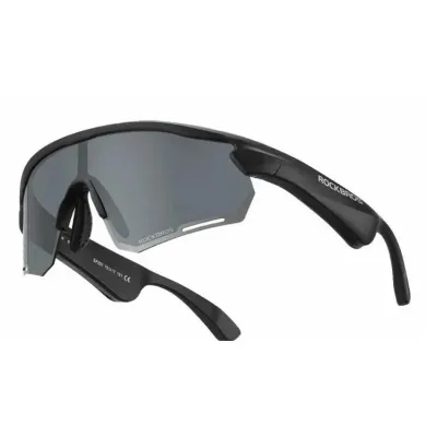 Очки солнцезащитные спортивные ROCKBROS SP251 Bluetooth с серыми поляризационными линзами