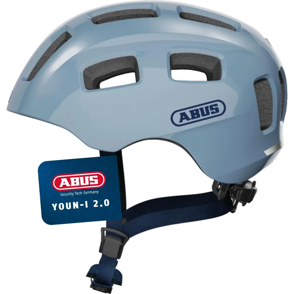 Велосипедный шлем ABUS Youn-I 2.0 Glacier Blue, размер M 52-57 см
