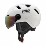 Pro Sport Lights Шлем велосипедный Speed Pedelec белый, с визором и светодиодной подсветкой — фото 3