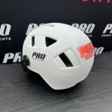 Pro Sport Lights Шлем велосипедный Speed Pedelec белый, с визором и светодиодной подсветкой — фото 7