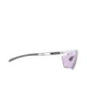 Солнцезащитные очки Rudy Project Magnus White Gloss, фотохромная линза Impactx Photochromic 2 Laser Purple — фото 3