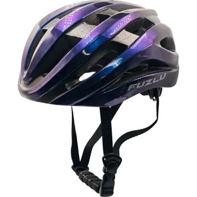 Fuzlu Bikes Шлем велосипедный FUZLU Sprint HO108 сине-фиолетовый глянцевый размер L (57-62 см)