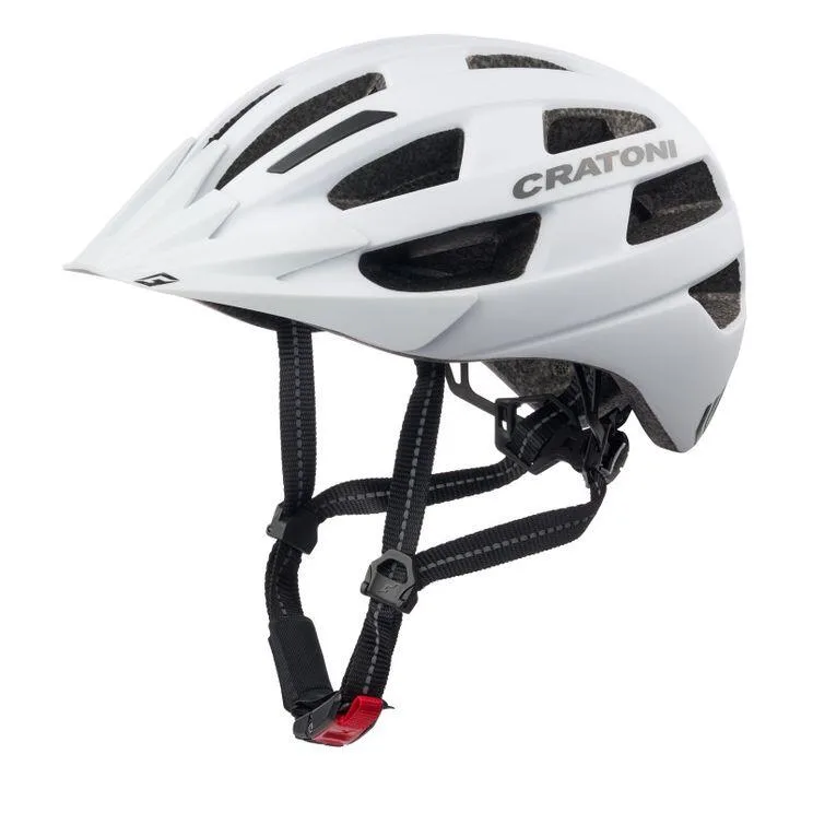 Шлем велосипедный Cratoni Velo-X белый матовый, размер M/L