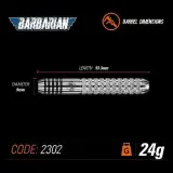 Дротики со стальным наконечником Winmau Barbarian Inox — фото 7