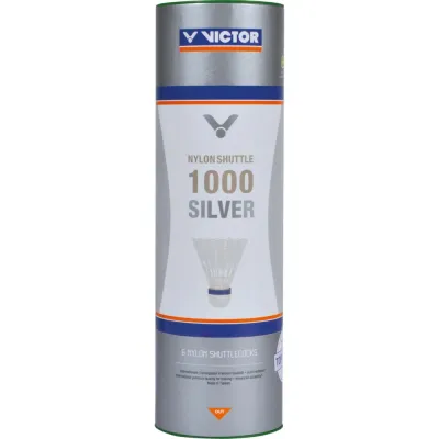 Воланы для бадминтона Victor Nylon 1000, 6 штук, жёлтые