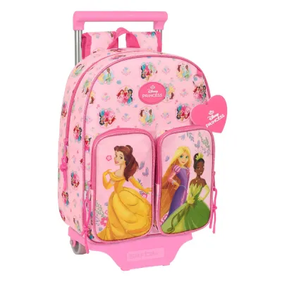Ранец школьный Disney Princess розовый полиэстер 300D 26 на 34 на 11 см