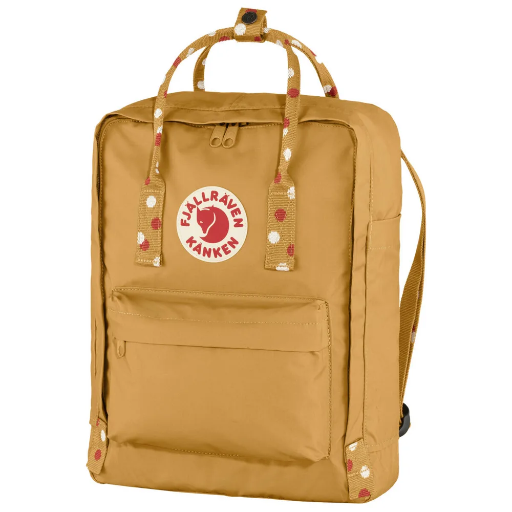 Рюкзак Fjallraven Kanken 16 л, жёлтый, коричневый, голубой небо, 16 l, Жёлтый / 16 l, Коричневый / 16 l, Голубой небо