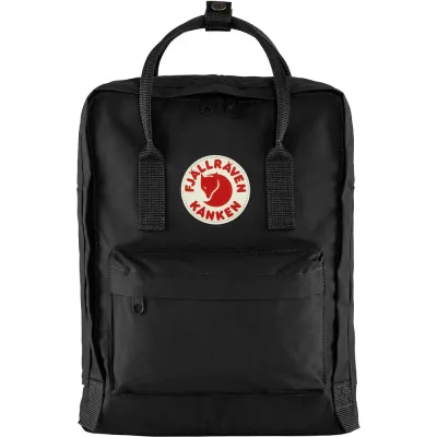 Рюкзак Fjallraven Kanken 16 л, чёрный, szara rzeka, popielata zieleń khaki, пастельный голубой, 16 l, Чёрный