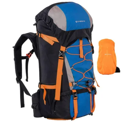 Рюкзак туристический CitySports 60 л, szaroniebieski