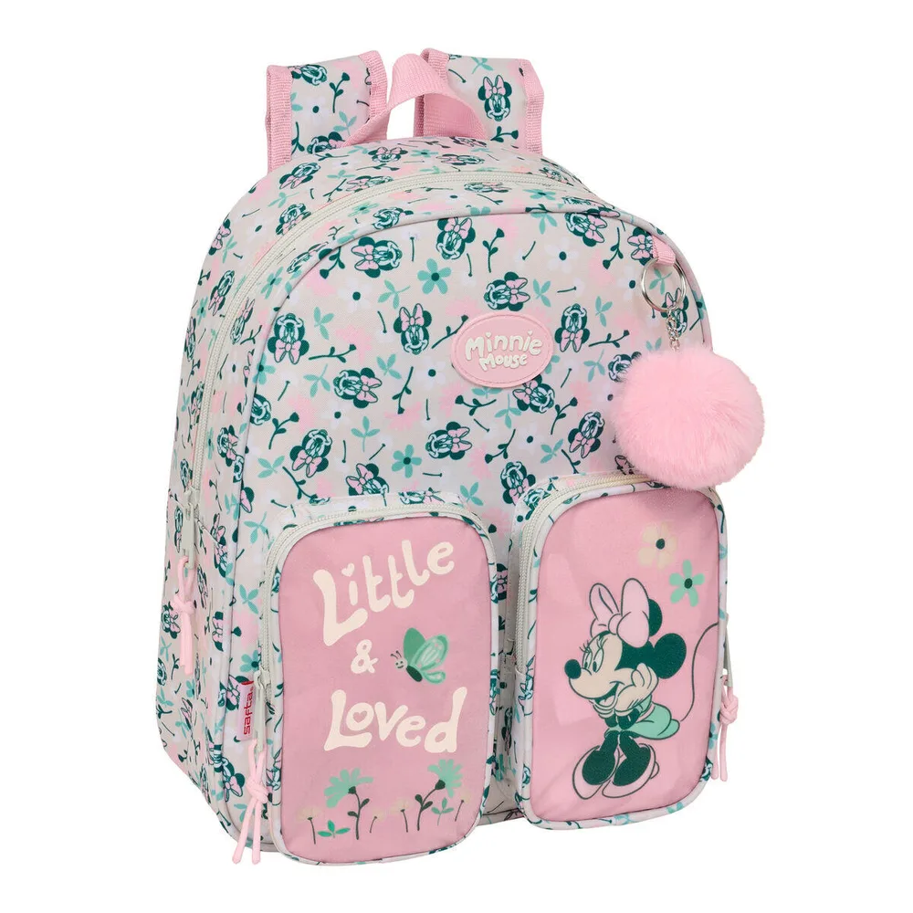 Ранец школьный Disney Minnie Mouse Minty розовый 28 на 34 на 10 см