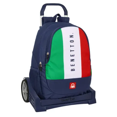Сумка школьная на колесах Benetton Flag