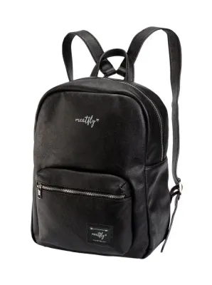 Рюкзак женский Meatfly Vica 12 л из искусственной кожи, 12 l, Чёрный