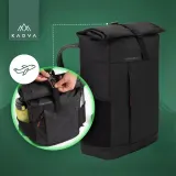 Рюкзак городской Kadva Companion 20 л, 20 l, Чёрный / 20 l, Зелёный — фото 4