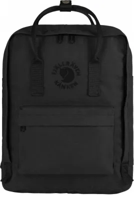 Рюкзак городской Fjallraven Re-Kanken 16 л из вторичного сырья, 16 l, Чёрный