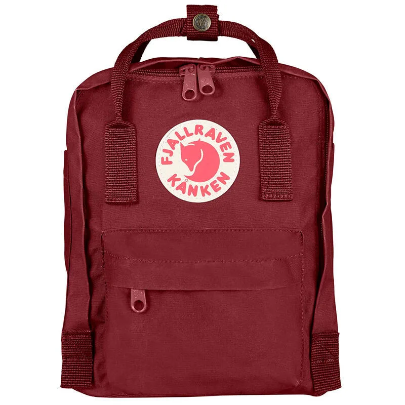 Рюкзак Fjallraven Kanken Mini 7 л, красный, ochra, разноцветный, 7L, Красный / 7L, Ochra / 7L, Разноцветный