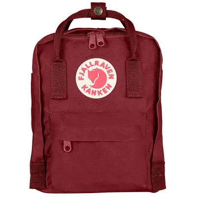 Рюкзак Fjallraven Kanken Mini 7 л, красный, ochra, разноцветный, 7L, Красный