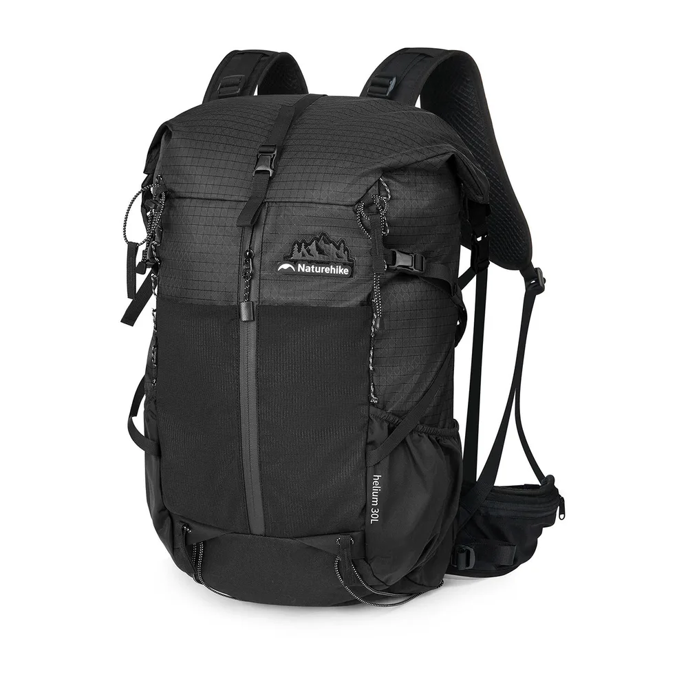 Рюкзак туристический Naturehike Helium 30+5 л роллтоп, 30 l, Чёрный / 30 l, Ochra
