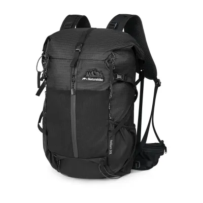Рюкзак туристический Naturehike Helium 30+5 л роллтоп, 30 l, Чёрный