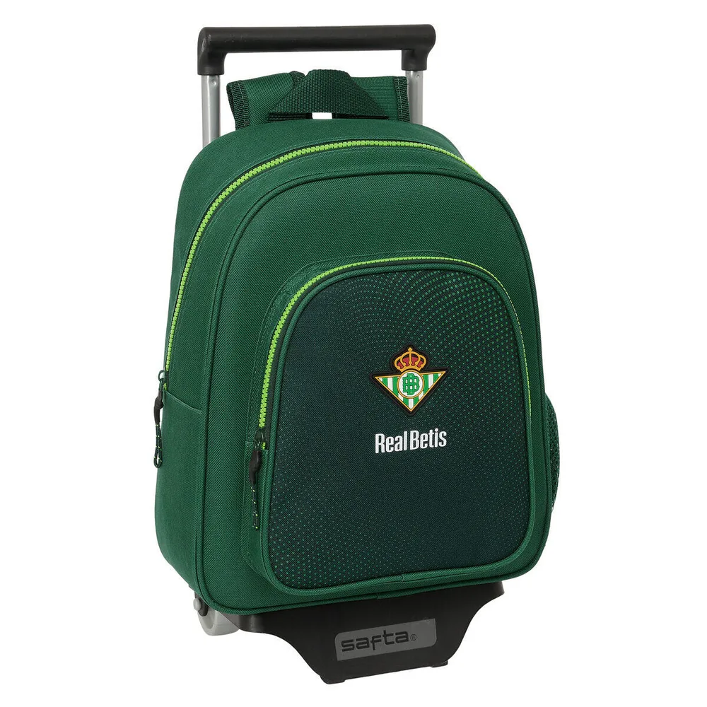 Сумка школьная на колёсах Safta Real Betis зелёная