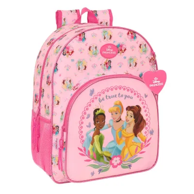 Рюкзак школьный Disney Princess розовый полиэстер 300D