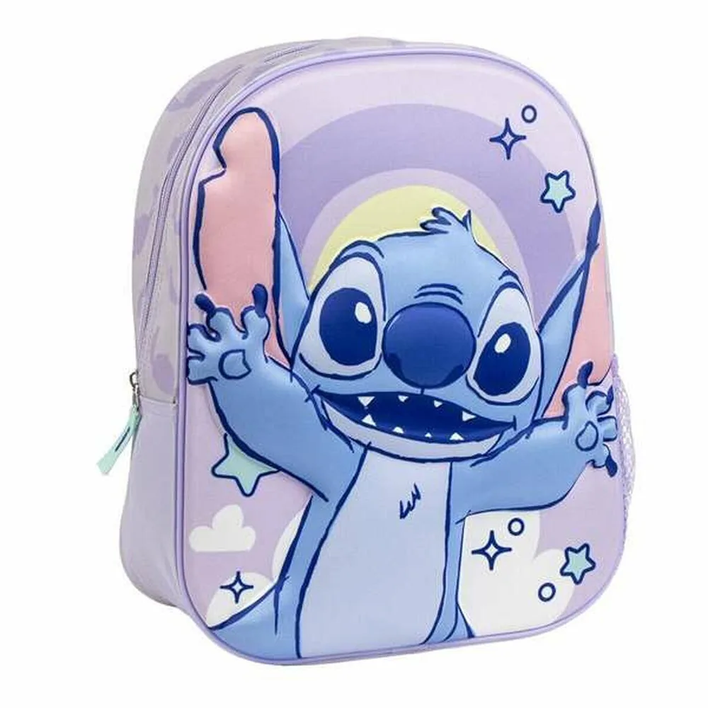 Рюкзак школьный Disney Stitch, лиловый розовый