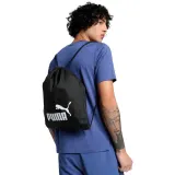 Мешок-рюкзак на шнурах Puma Phase, 14L, Чёрный / 14L, Тёмно-синий — фото 1