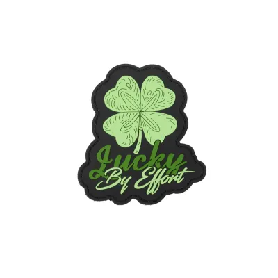 Нашивка ПВХ на липучке Elitex Training «Lucky by Effort»