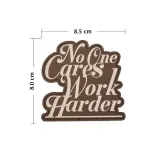 Шеврон на липучке Elitex Training «No One Cares Work Harder» — фото 2