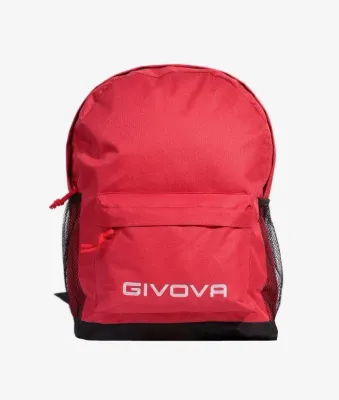 Рюкзак школьный Givova Zaino Scuola, красный, жёлтый флуоресцентный, розовый