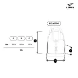 Спортивный рюкзак Legea NIHAT для зала и поездок, 20 l, Чёрный / 20 l, Синяя галактика — фото 6