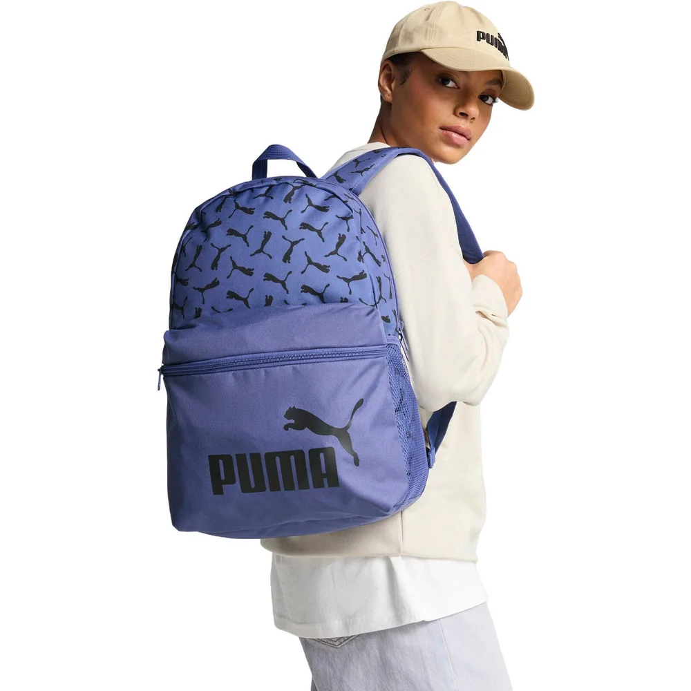 Рюкзак Puma Phase Aop Backpack 22 л, синий