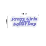 Нашивка на липучке Elitex Training Pretty Girls Love Squat Day — фото 2