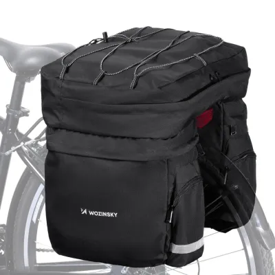 Сумка велосипедная на багажник Wozinsky WBB13BK 60 л, размер 60 l