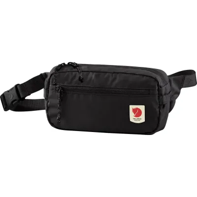 Поясная сумка Fjallraven High Coast Hip Pack, чёрная, 1 l, Серый