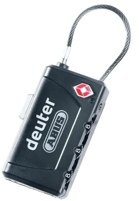 Кодовый замок с тросом Deuter TSA Cable Lock, черный