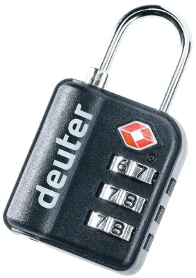 Кодовый замок для сумок Deuter TSA Pad Lock чёрный